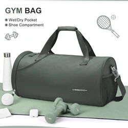 Handbag Woman Training Fitness Sports Gym Yoga Bag Separate Wet Dry Luggage Bag with Independent Shoe Compartment Travel Bag