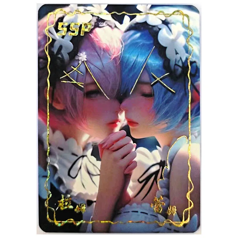 Anime Goddess Story Rare SSP Collectible Cards Tifa Chun Li Nakano Miku Yor Forger Rem Ram Ganyu Toys for boys Birthday Present