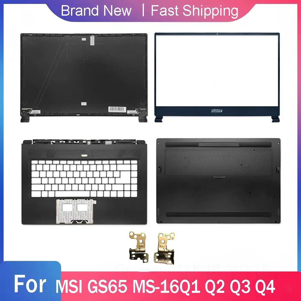 Dolna obudowa do laptopa MSI GS65VR GS65 MS-16Q1 MS-16Q2 MS-16Q3 MS-16Q4 LCD Tylna pokrywa Przednia ramka Palmrest Górne zawiasy Tylna pokrywa