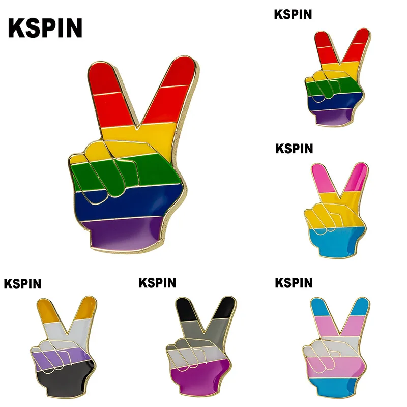 Pansexual Nonbinary Asexual Transgender Rainbow Flag Metal Lapel Pin Flag Pin Badge
