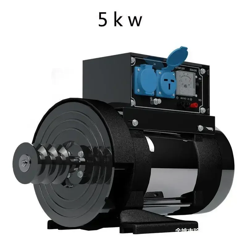 Petit groupe électrogène diesel monophasé en cuivre, climatisation domestique, réfrigérateur, Jane, 5KW