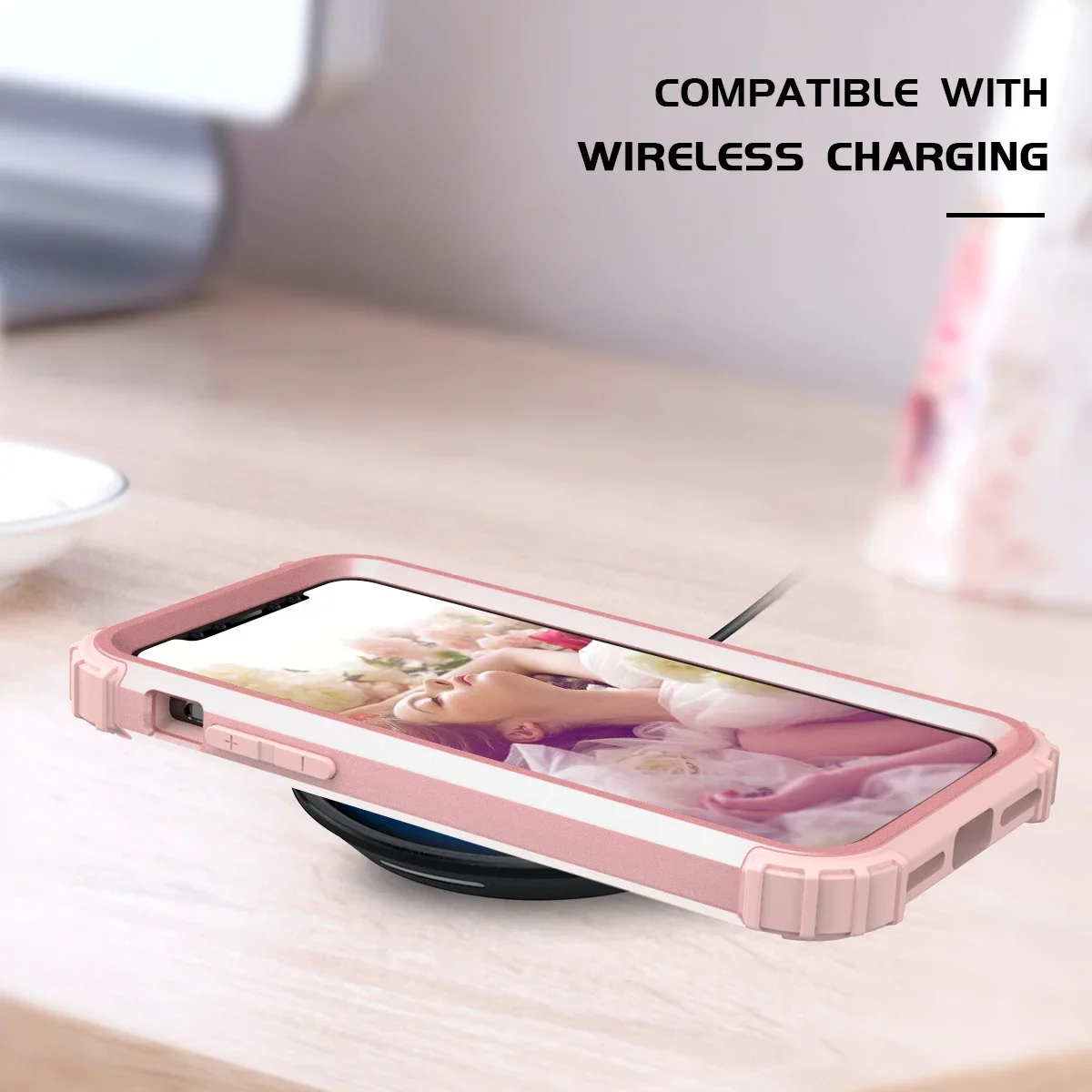 For iPhone 11 Pro Max (2019) iPhone 8 7 Plus SE 2020 Phone Cases,Hard PC+Soft Silicone 3-Layers Hybrid Full-Body Protect