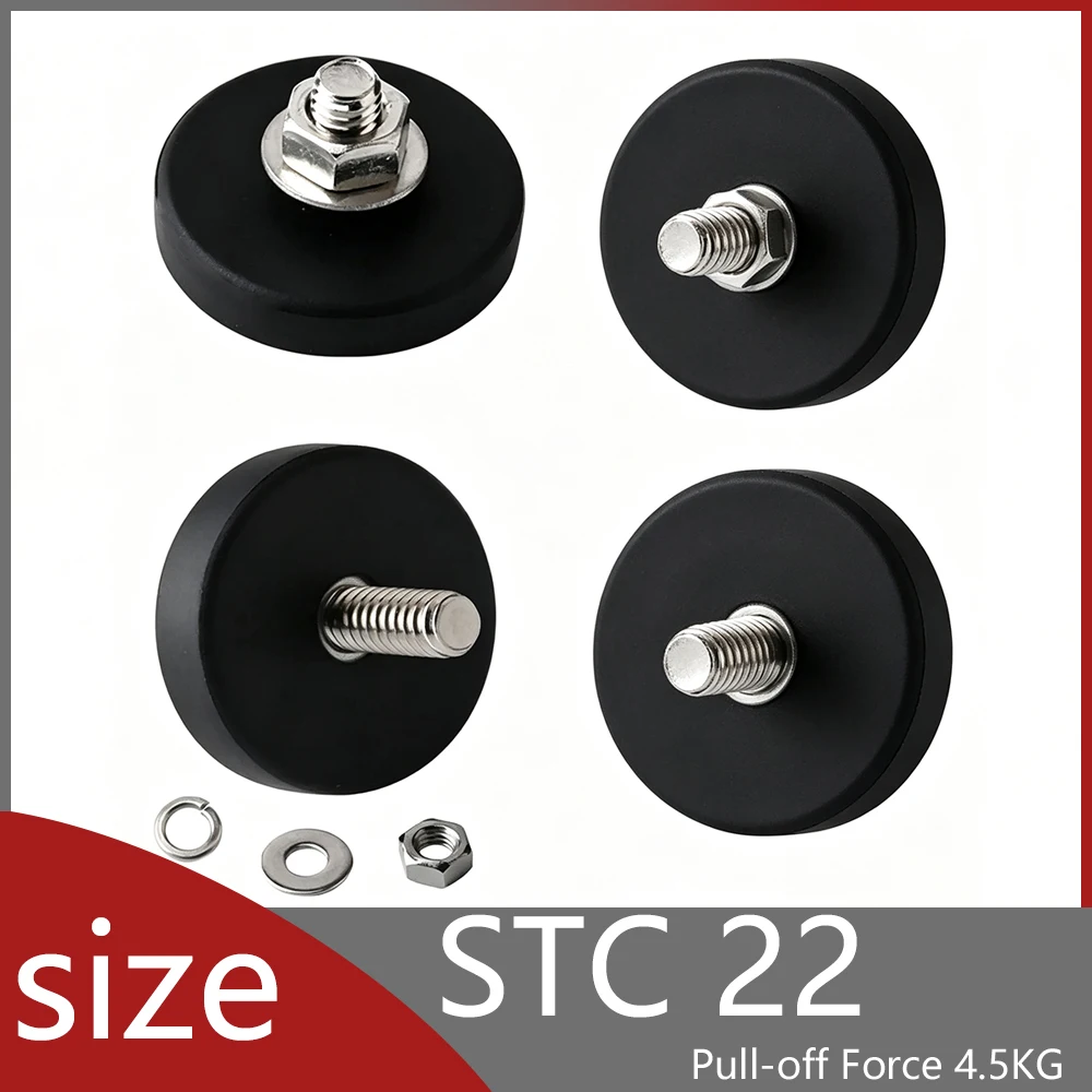 C22 Rubber-Coated Magnets with Scratch-Resistant Rubber Coating Suitable for Camera Accessories Advertising Displays Gift Box