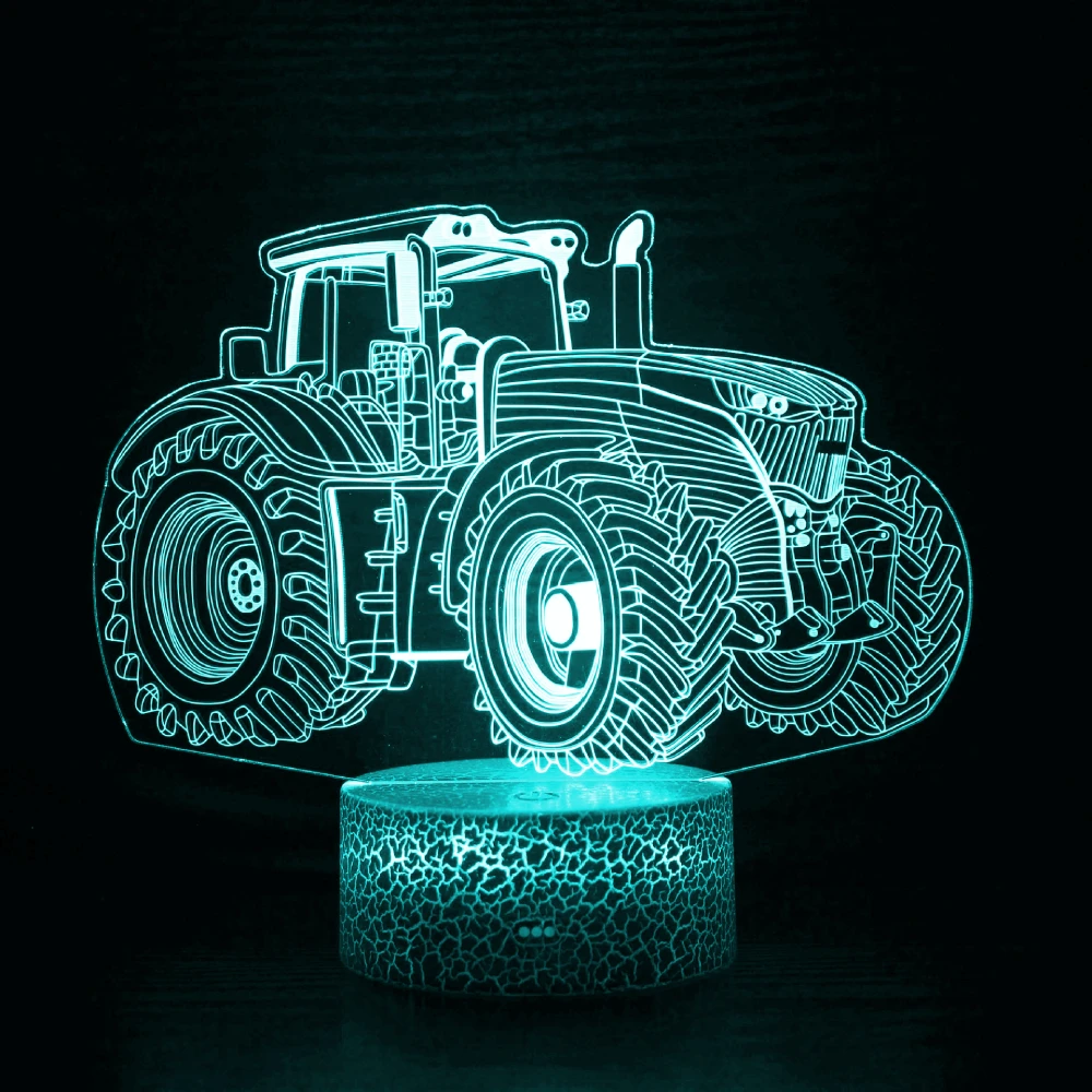 

Monster Truck Night Light for Kids 3D Illusion Truck Lamp 7 Colors Changing Room Bedside Decor Christmas Birthday Gifts for Boys