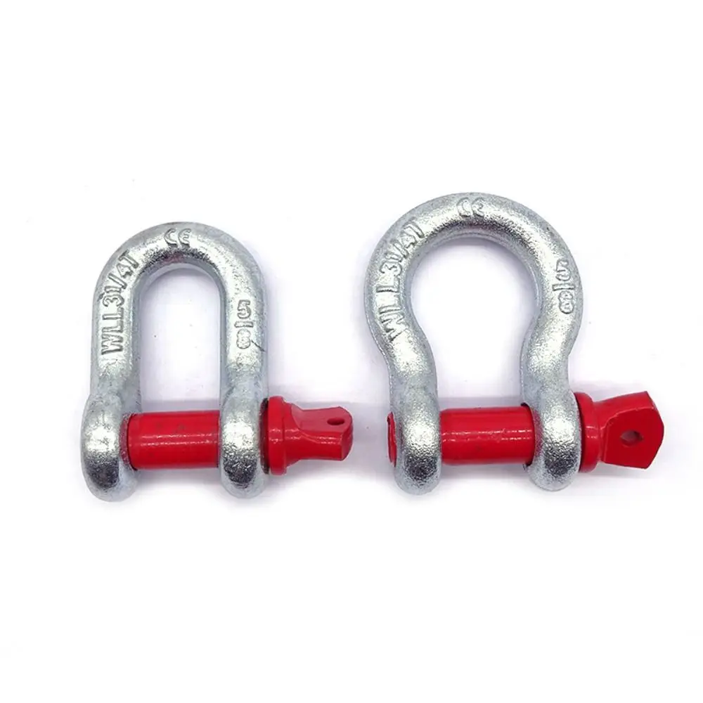 3Ton Working Load D Ring Shackles Forged Carbon Steel Heavy Duty Shackle Hitch Receiver Bow Shackle Rigging Applications