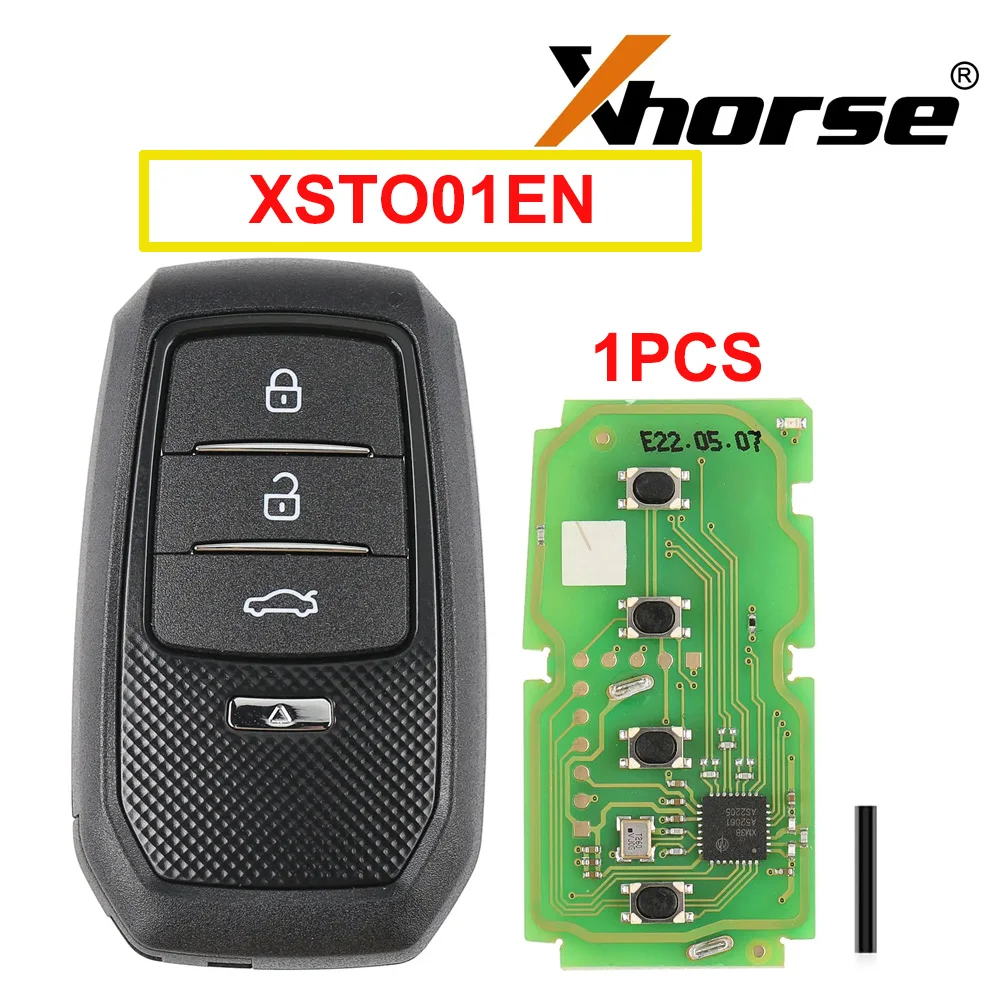 

1PCS/LOT Xhorse XSTO01EN TOY.T for Toyota XM38 Smart Key with Key Shell Support 4D 8A 4A PCB Universal Remote Control