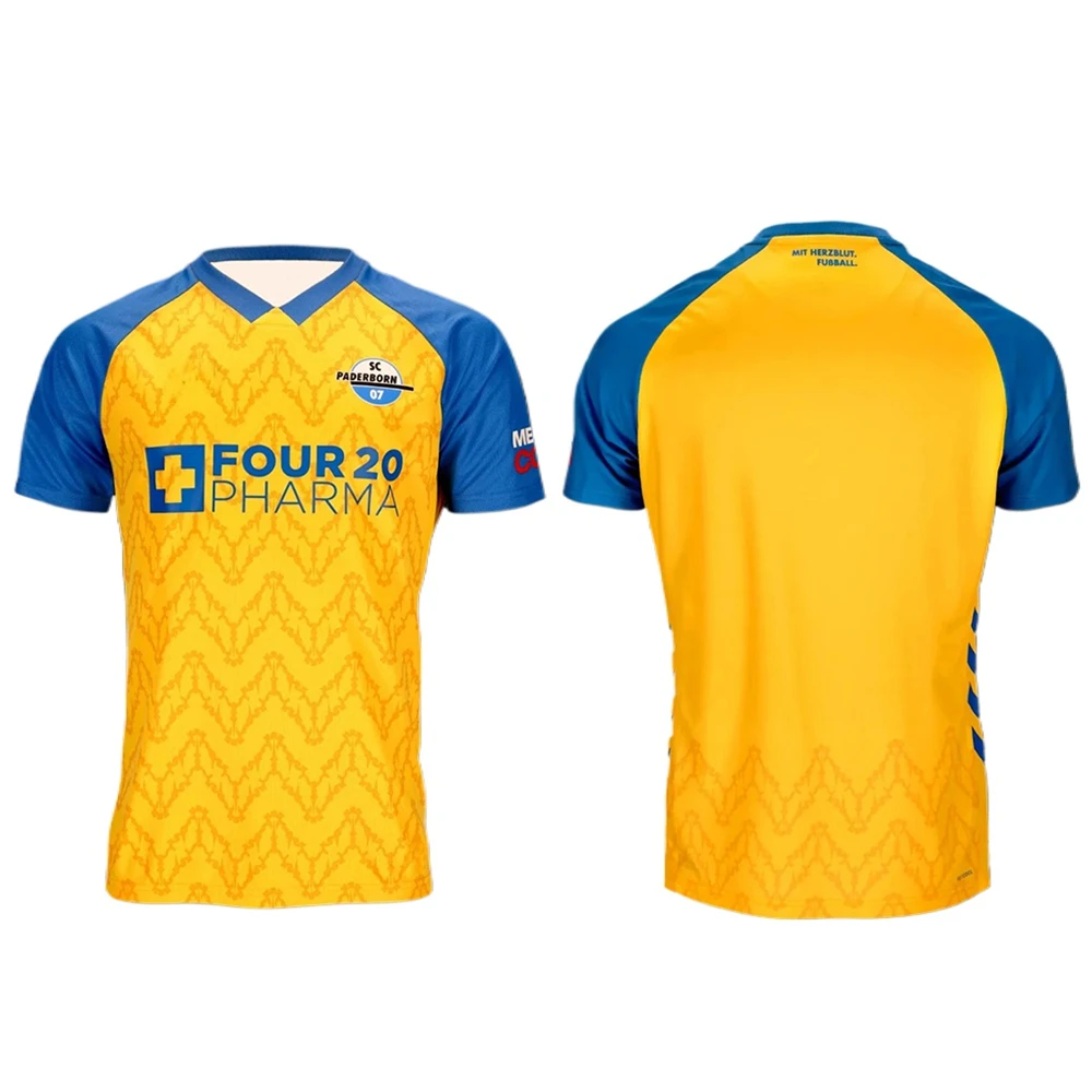 25/26 Paderborn 07 المنزل وبعيد الفانيلة الرجال التجفيف السريع تنفس فضفاض تي شيرت رياضي محايد عادية كرة القدم التدريب #3