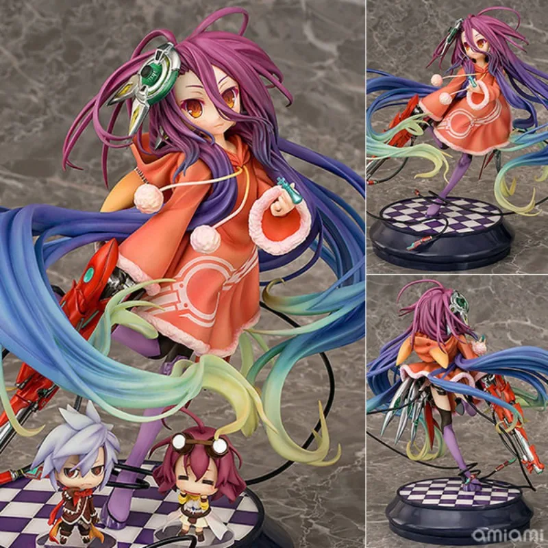 22CM NO GAME NO LIFE Game for Life Shuvi Doura Figure Model Anime Peripherals Decorative Ornaments Statue Collection Toys Gifts