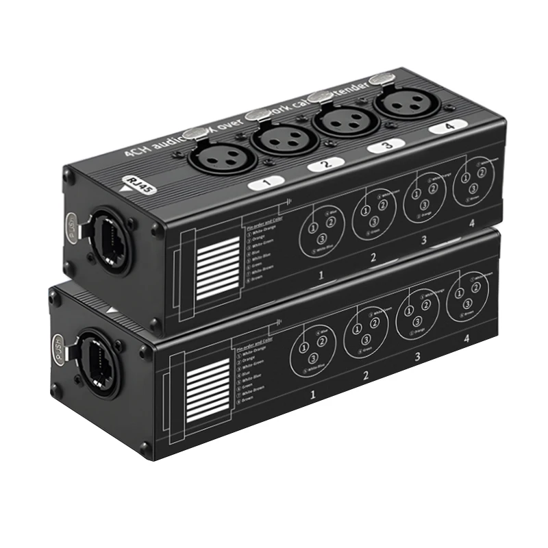4 Channel 3 Pin Multi Network XLR Cable for Stage Sound Lighting