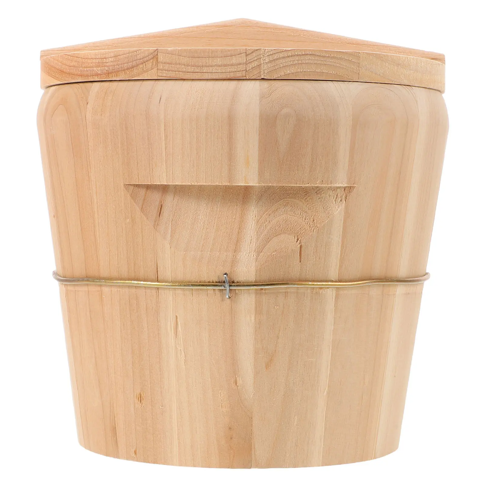 

Традиционная деревянная емкость для суши (оке) с крышкой, японская ванна-хангири для смешивания, приготовления, варки на пару и подготовки суши