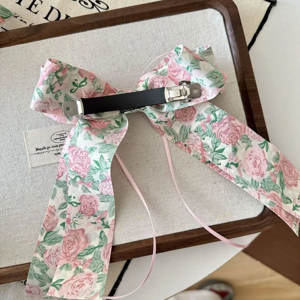 

Women Embroidery Bows Spring Clip Fashion Spring Summer Lace Big Bows Hairclip Hair Accessories Women Barrettes