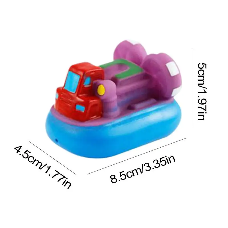 Juego de 6 juguetes de baño para barcos para niños, suministros de baño para niños y niñas, herramienta de entretenimiento para piscina