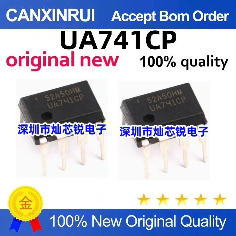 

（100 pieces）In-Line UA741CP UA741 UA741CN DIP-8 Op Amp