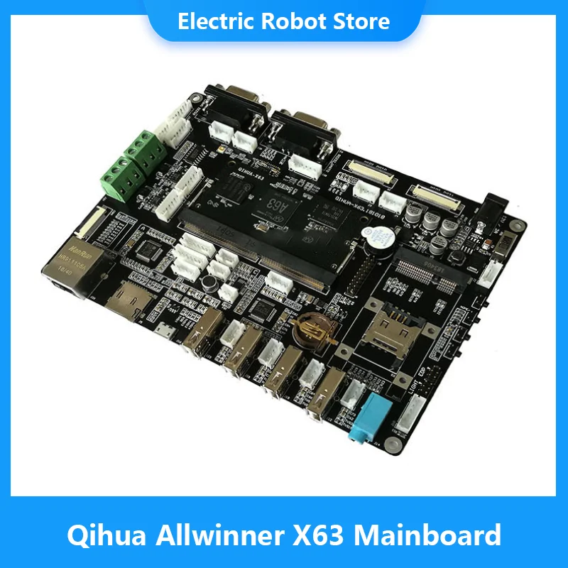 

All winner A63 Mainboard, quad core 64 bit A53, 1.8g Android, Linux + QT, dual Mipi screen, 485, super H6