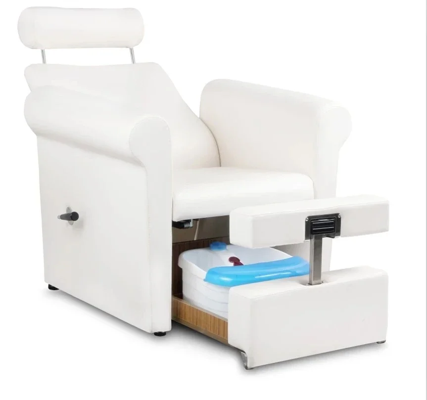 Nail Salon Manufactures White Modern No Plumbing Foot Massage Used Manicure Chair Pedicure For Sale