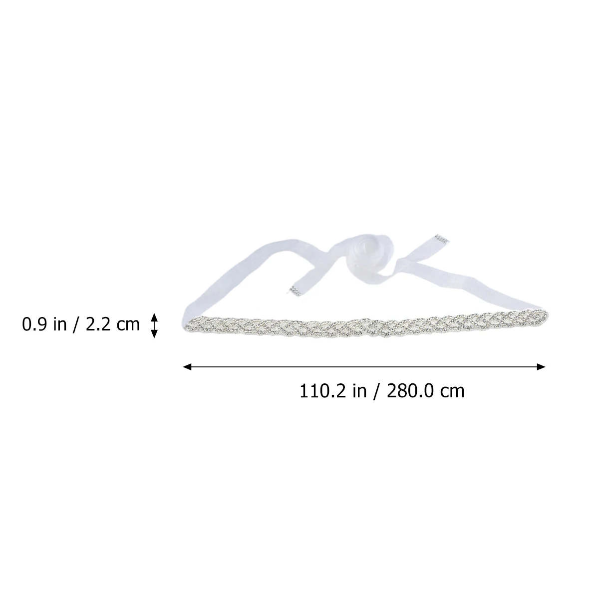 

1 Pcs Exquisite Rhinestone Bridal Belt Stunning Wedding Dress Accessory for Elegant Occasions