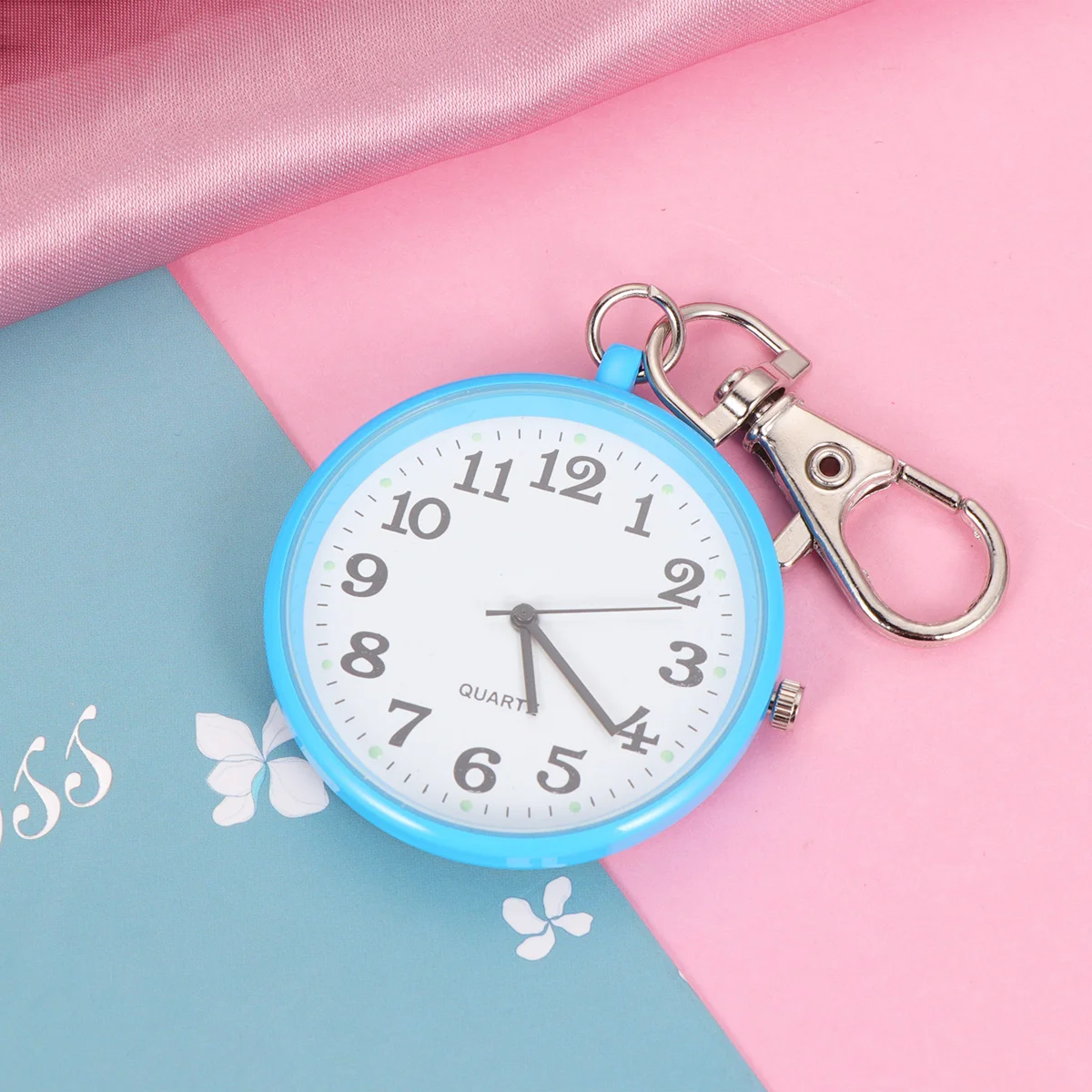 معلقة سلسلة قلادة ساعة قلادة سلسلة قلادة معلقة ساعة السماء الزرقاء الرجعية ساعة للرجال النساء هدية #6