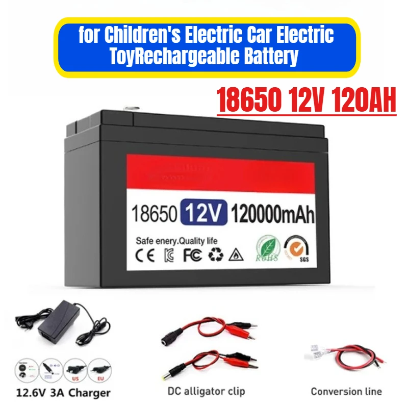 

18650 12V 120AH for Children's Electric Car Electric Toy High-Efficiency Durable Rechargeable Battery with Charger