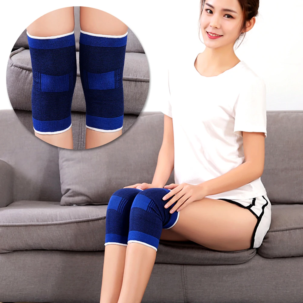 BraceTop 1 Pair Sports Knee Support Brace Wraps Compression Sleeve Stabilizer for Arthritis Meniscus Patella Protector Running