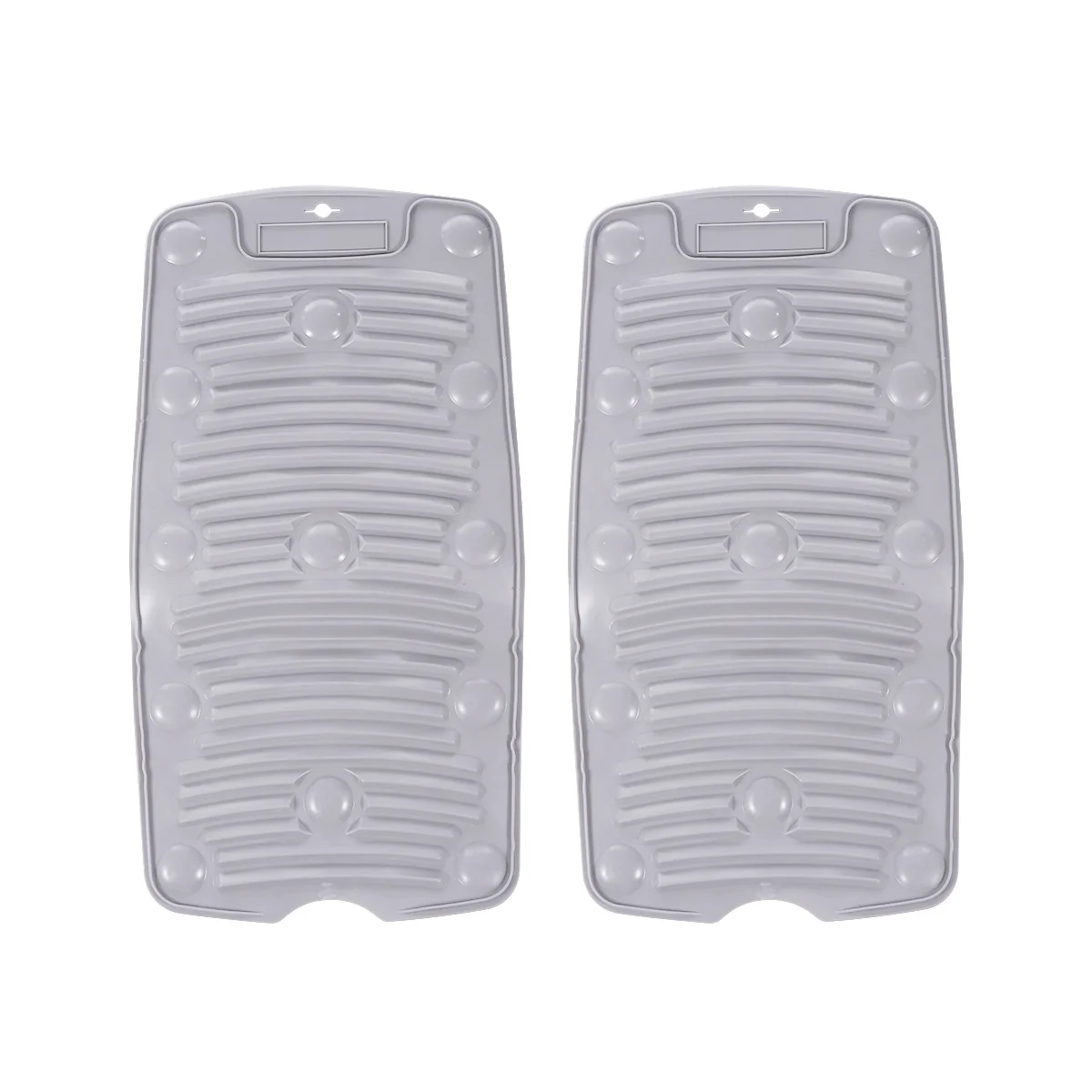 

2pcs Silicone Washboard Lightweight Durable Laundry Cleaning Pad For Home Bathroom Washroom Ergonomic Non-Slip Washing Board