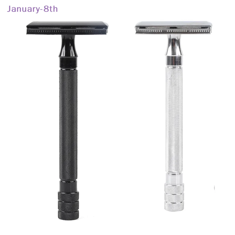 Classic Mens Shaving Adjustable Safety Shaving Razor With Small Brush & Blade