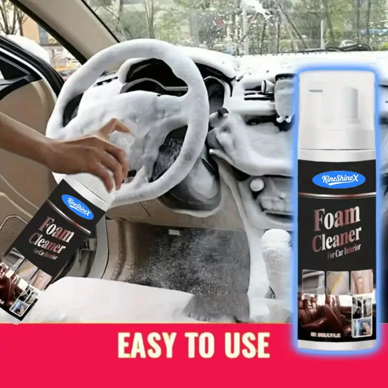 Leather Cleaner Interior - โฟมทำความสะอาดอเนกประสงค์ ขจัดคราบภายในรถยนต์ ทำความสะอาดเบาะหนัง โฟมทำความสะอาดบ้าน สเปรย์บำรุงรักษา