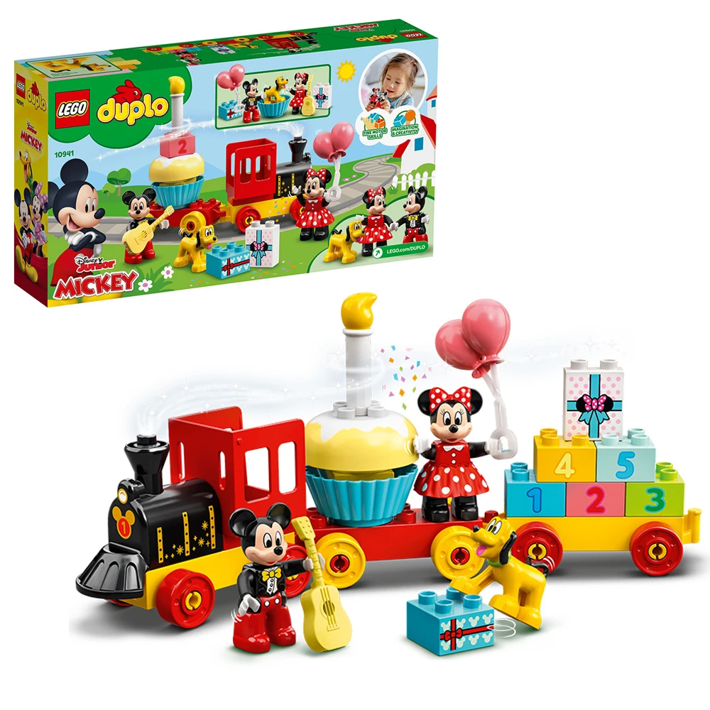 

LEGO Building Blocks 10941 Mickey and Minnie's Birthday Train Boys and Girls Assemble Building Blocks Children's Toy Gifts