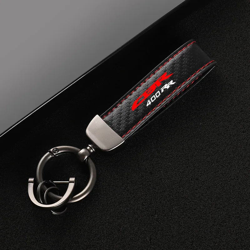 High-Grade Carbon Fiber Motorcycle Keychain Holder Keyring for HONDA CBR400RR nc29 nc23 CBR 400 RR CBR400 CBR29