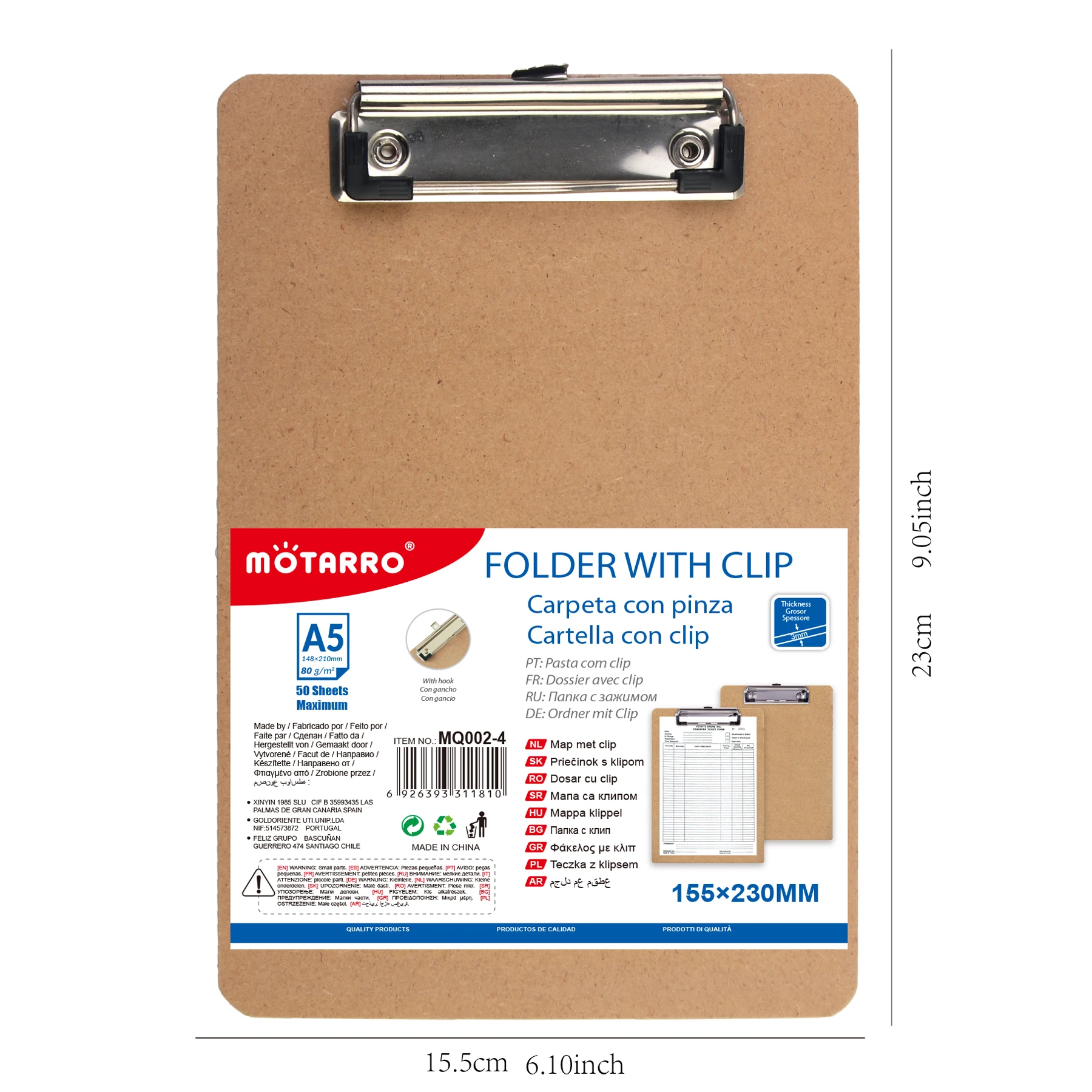 MOTARRO A4/A5 قرص قائمة كتابة حافظة ورق منظم مذكرة لوح كثافة لوح مسطح الرأس مشبك لوحة مكتب ثابتة