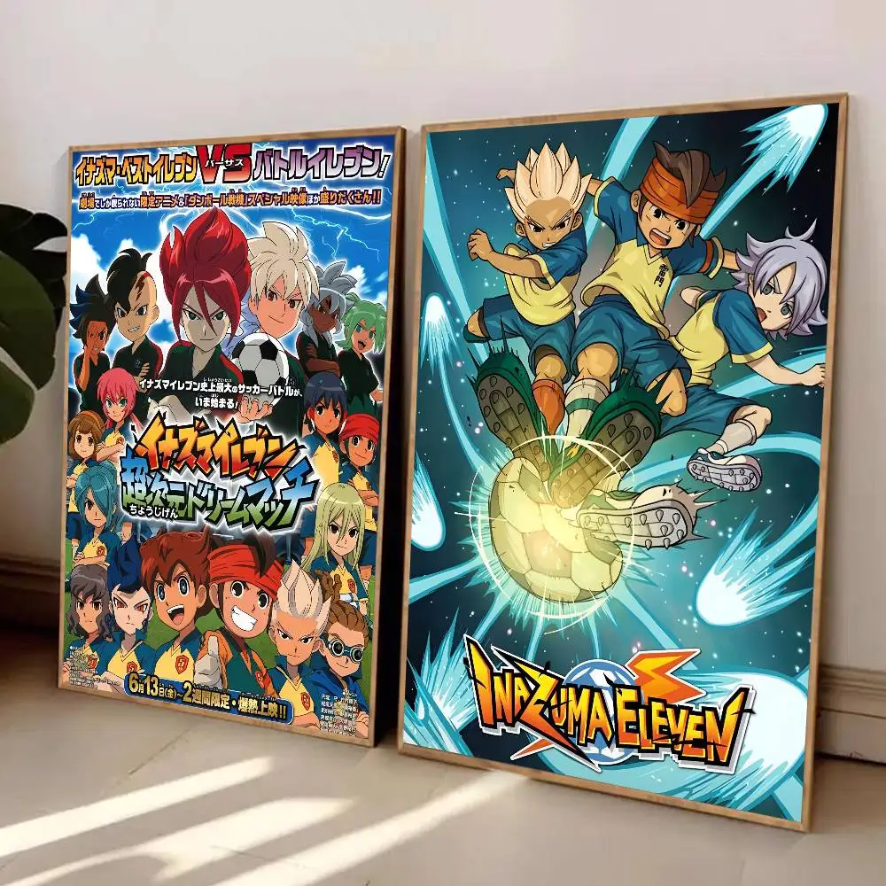ملصق أنيمي I-Inazuma أحد عشر من قماش الساتان HD جدار فني لزج مقاوم للماء لغرفة المعيشة المنزلية وغرفة النوم ديكور جمالي