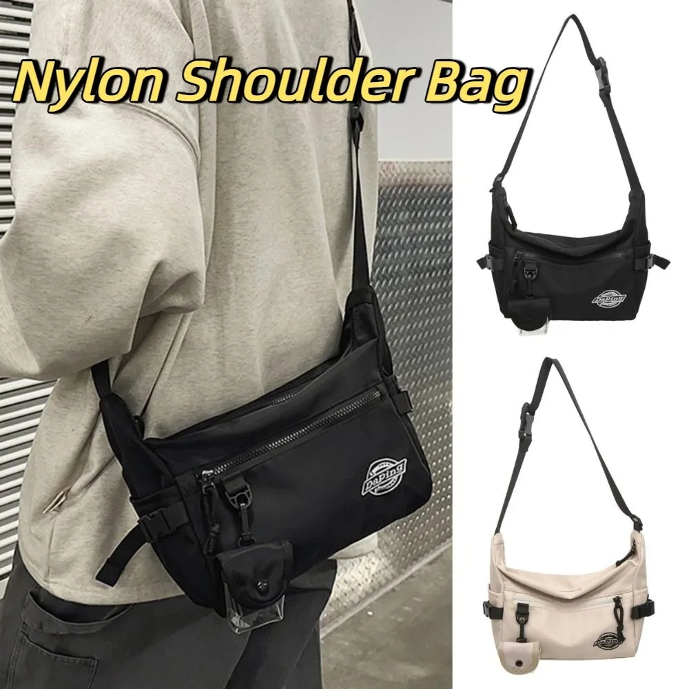 

Многофункциональная сумка через плечо, спортивная нейлоновая сумка в корейском стиле, водонепроницаемая квадратная сумка на плечо в уличном стиле унисекс