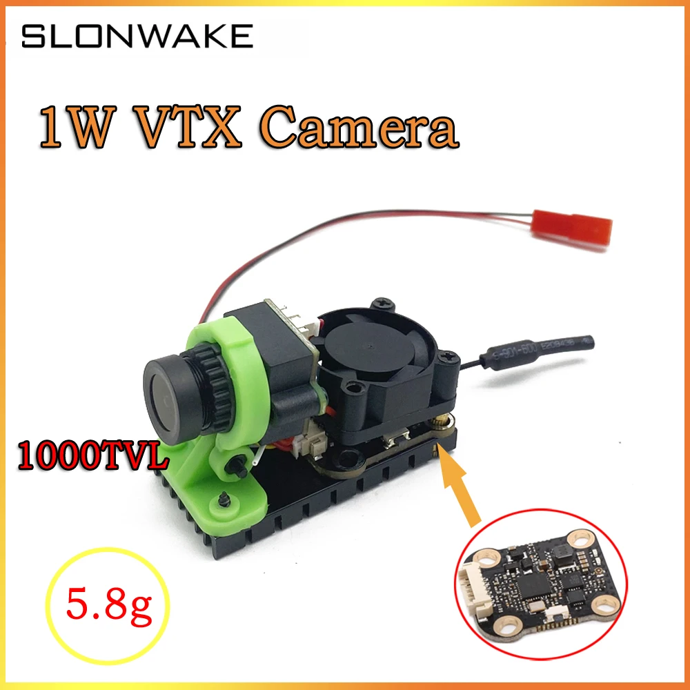 SLONWAKE 5.8G 40CH 4.3 Inch FPV Display screen800*480 Build-in Battery Long endurance 1W adjustable Transmitter+ 1000TVL Camera