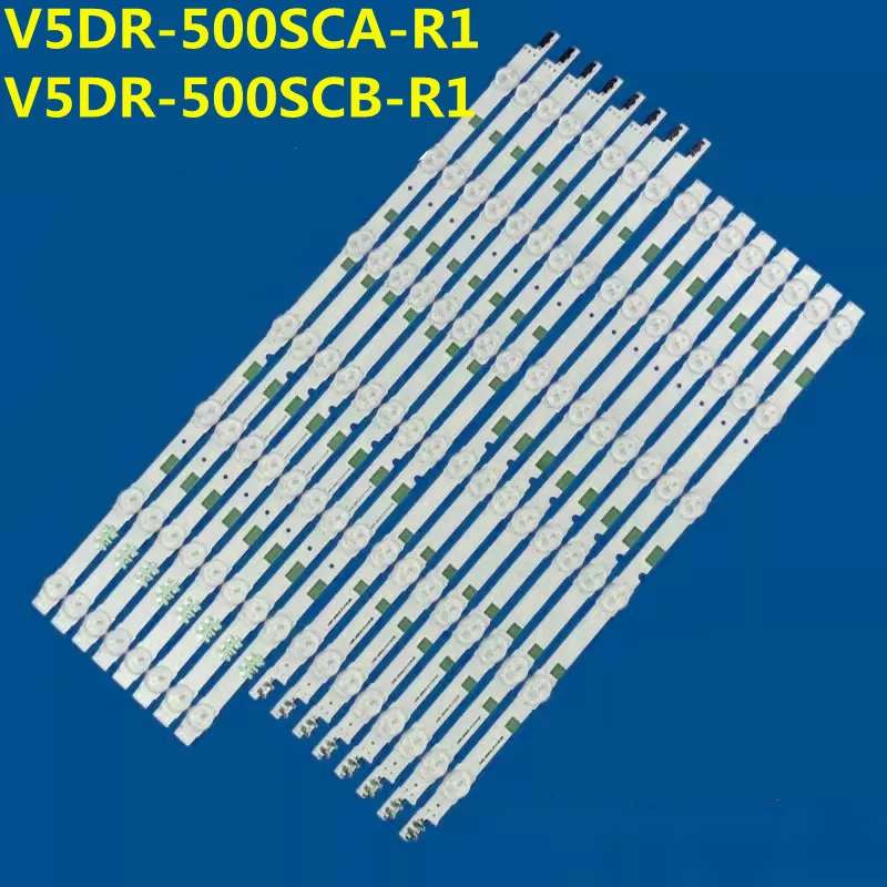

16PCS LED Strip V5DR_500SCA_R1 V5DR_500SCB_R1 BN96-38480A 38479A For UE50JU6800 UE50JU6850 UE50JU6870 UE50JU6872 UE55JU6875