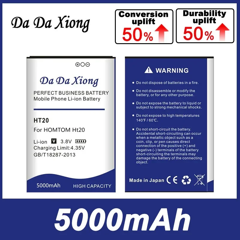 

2024 DaDaXiong New HT20 Battery Arrived 5000mAh For HOMTOM / Pro Bateria