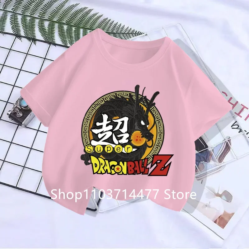 2024 DragonBall Hoodie Kids Summer Sports T-shirt Boys Girls Goku Sports Short Sleeve Boys Clothes Girls Short sleeve kids