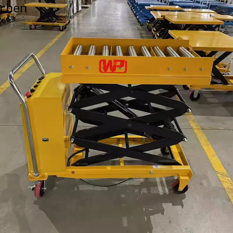 

HXL hydraulic lifting platform cart ball sliding platform trolley lifting