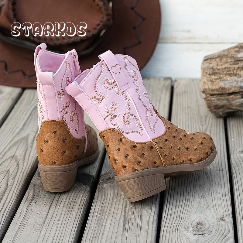 FOTO 3 - Розово-коричневые сапоги в