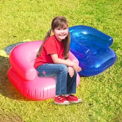 Inflatable Loungers Air Sofa Couch Inflatable Blow up Chair Outdoor Play Props Beach Camping Travel Portable Seat for Kids