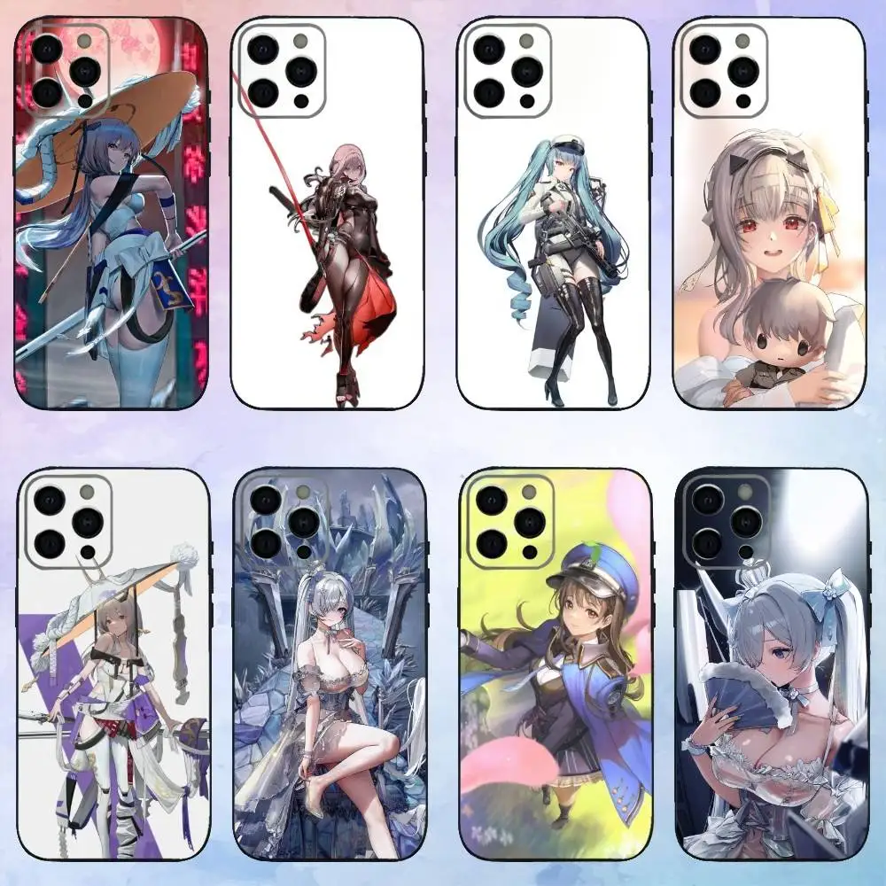 

Goddess of Victory N-Nikke Phone Case For iPhone17,16,15,14,13,12,11 Plus,Pro Max Soft Black Cover