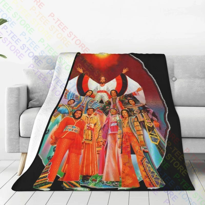 Earth, Wind & Fire Lets Groove Band Logo Blanket Sheet For Bed High-Quality Skin Friendly Camping Blanket