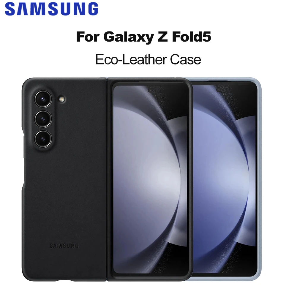 

Оригинальный чехол Samsung из эко-кожи для Galaxy Z Fold5, кожаный чехол, защитный чехол EF-VF946