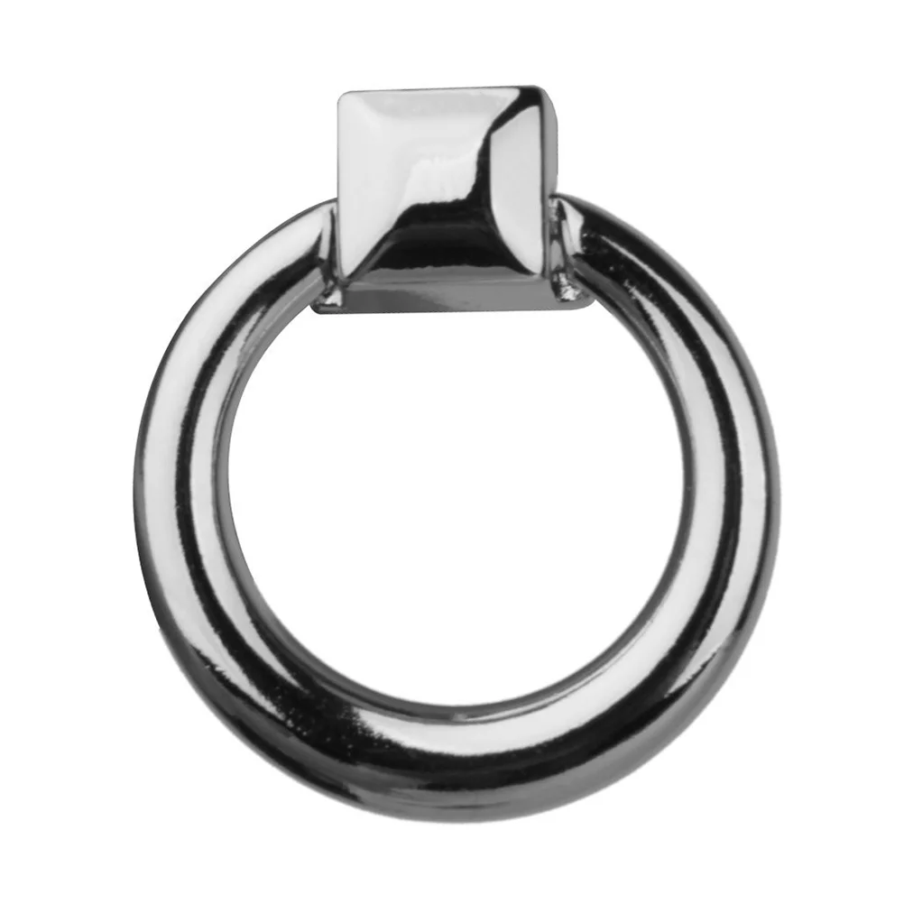 

10pcs Round Drawer Pull Handle Silver Modern Cabinet Knob For Cupboard Wardrobe Bin Door Ring Pull Hardware Fitting