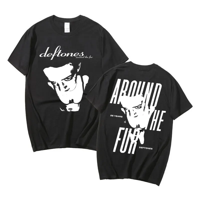 

Edition Deftones Unisex Tshirt Around The Fur T-shirt Adrenaline T Shirt Deftones Print High Quality