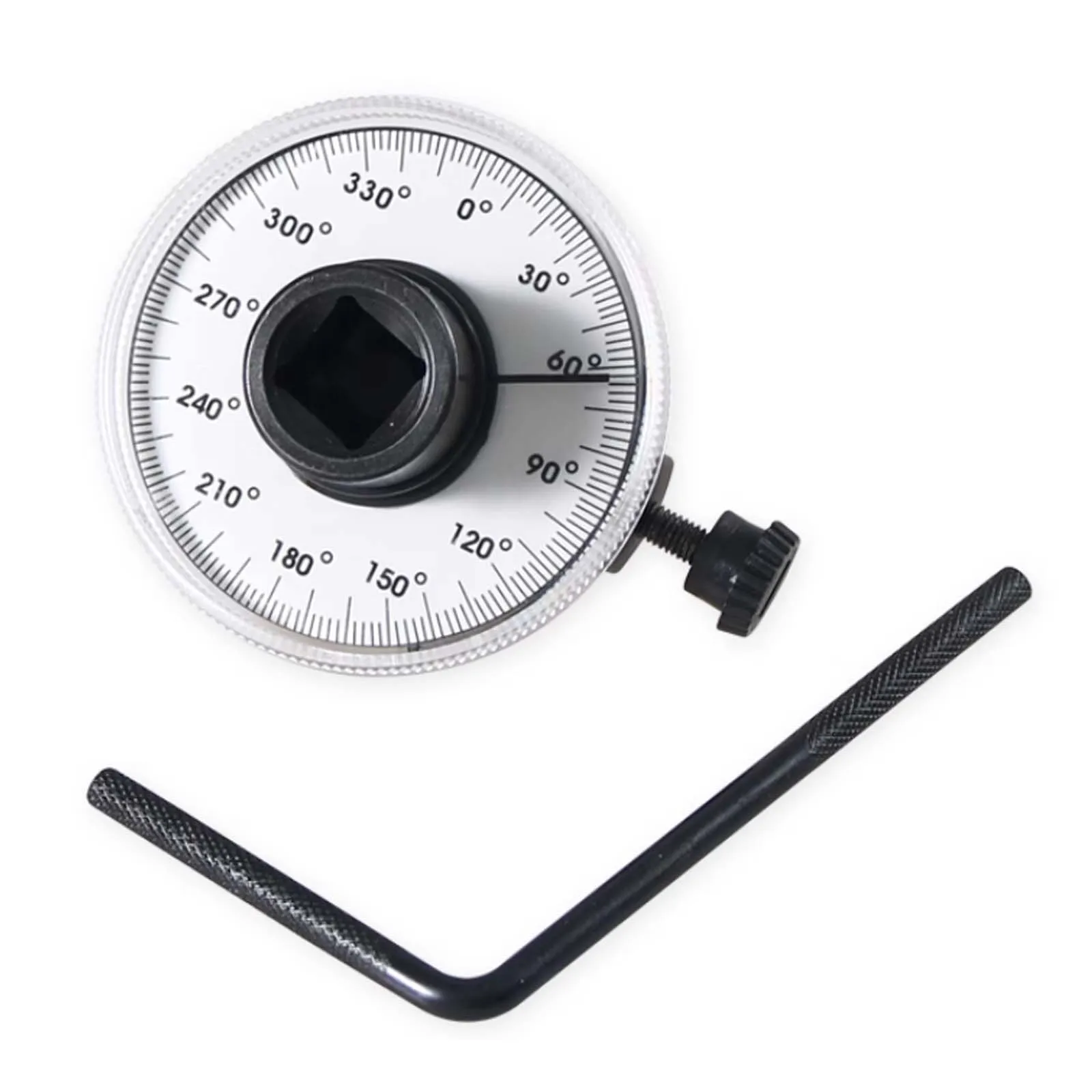 

0-360° Drive Angle Gauge, 1/2" Adjustable Torque Gauge for Male and Female Drive