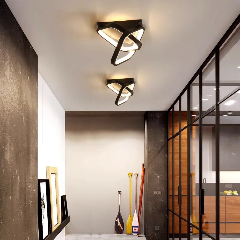 luminaria de teto simples moderna lampadas interiores led quarto sala de estar suspensao corredor decorativo lampada 01