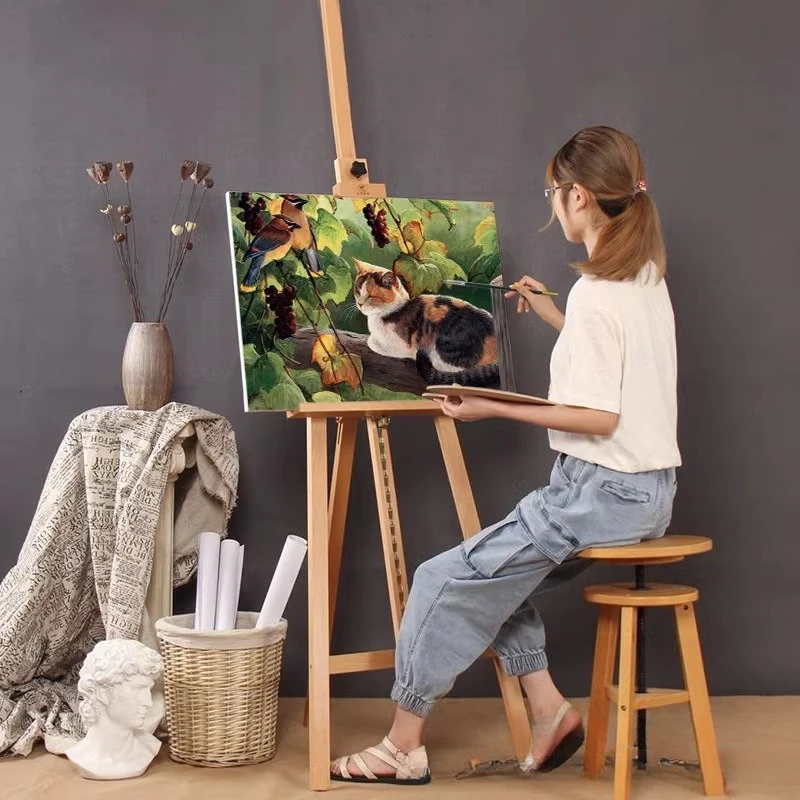 beech-folding-lifting-floor-easel-art-students-special-studio-solid-wood-advertising-activities-tv-display-stand-11