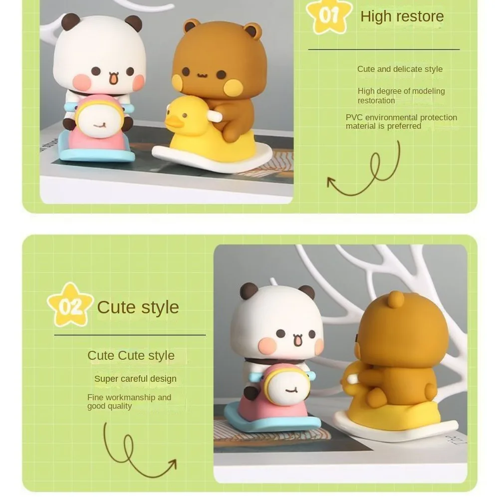 Anime Figure Bubu Dudu Panda Bear Figure Panda Collectible Panda Bubu Dudu Figure Doll Bear Cartoon Panda Bubu Bear Model Toy