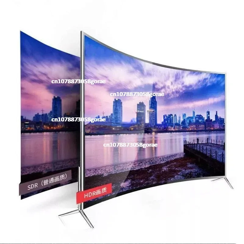 New 55 Inch Curved Smart LED TV 4K Ultra High Definition LED TV Wifi USB Video Fashion Design 55 Inch Smart TV 4K HD