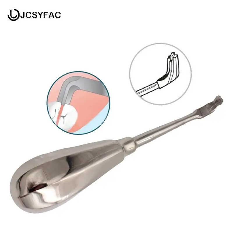 

1Pcs Metal Handle Dental Crown Spreader Drill Dental Restoration Forcep Non-Slip Dental Root Elevator Cross Broken Crown Remover