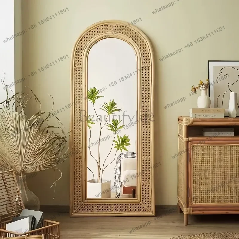 LD Standing Girls Mirror Modern Moving Living Room Full Body Men Bedroom  Mirror Bathroom Espelhos Home Decorations